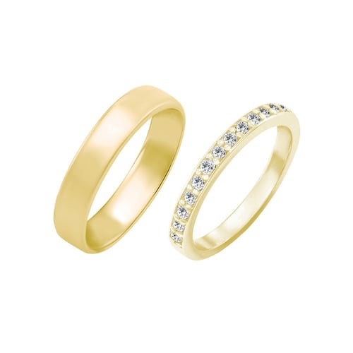 Eternity Ring mit Moissaniten und Komfortring für Herren Amire