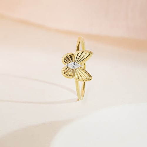 Ring aus Gold mit Lab Grown Diamanten Rachel