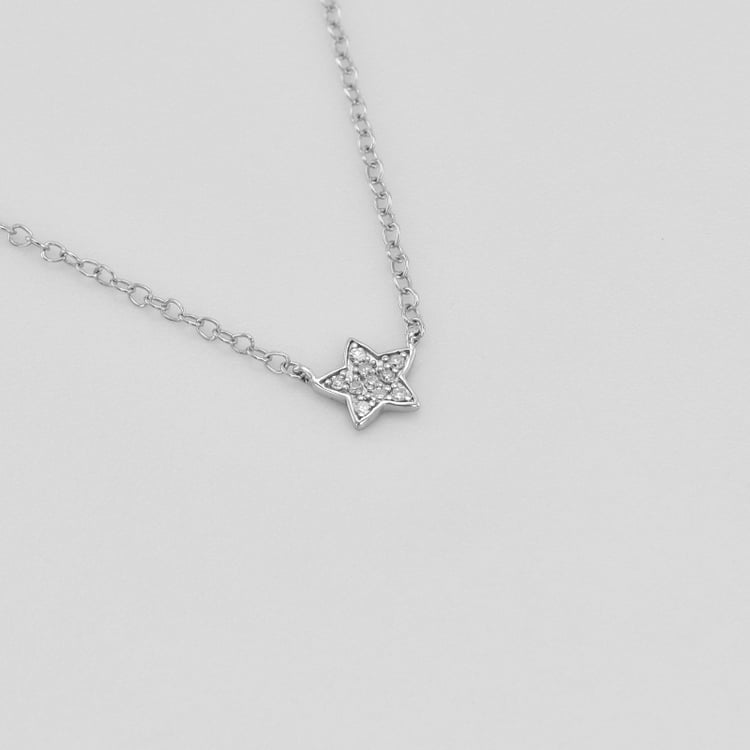 Kette mit einem Stern aus Diamanten Ceara 42145