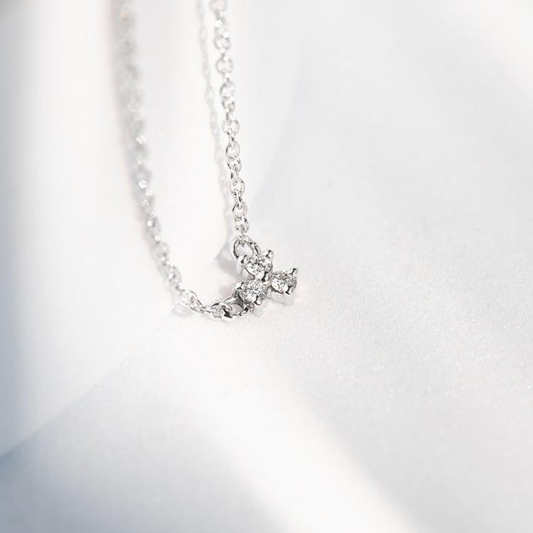 Halskette mit drei Lab Grown Diamanten Sharma 144596