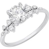 Verlobungsring mit Buchstaben und Lab Grown Diamanten Olha