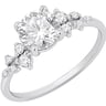 Verlobungsring mit Buchstaben und Lab Grown Diamanten Olha