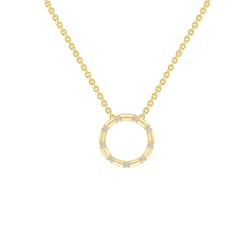 Goldener Karma-Anhänger mit Diamanten Heidi