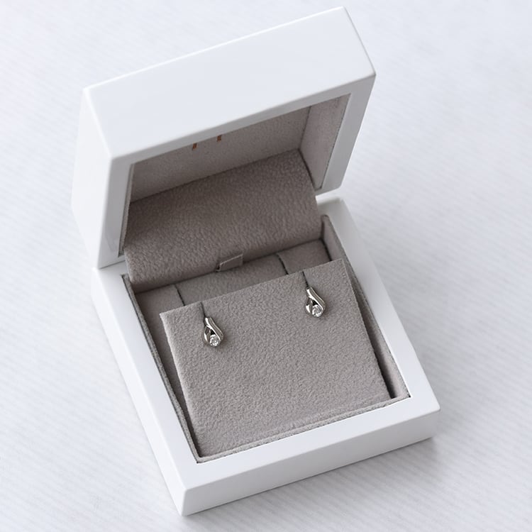 Dezente Ohrstecker mit Lab Grown Diamanten Fox 102460