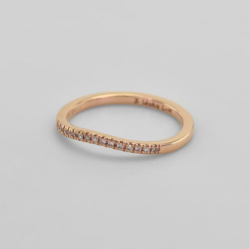 Memoire Ring in V- Form mit Diamanten Celiena