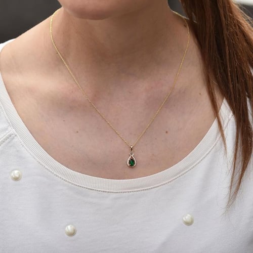 Anhänger mit Smaragd und Diamanten Colossus