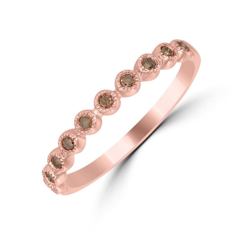 Eternity Hochzeit Ring mit Diamanten Champagne 36521
