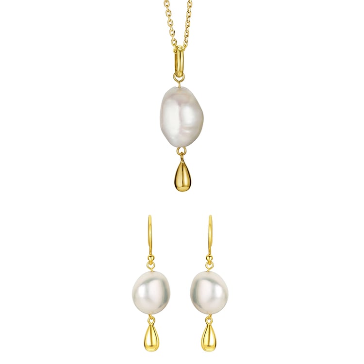 Vergoldetes Perlenset Minahil