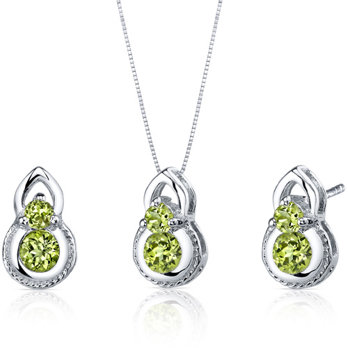 Silberne Kollektion voller Olivine Tarisa