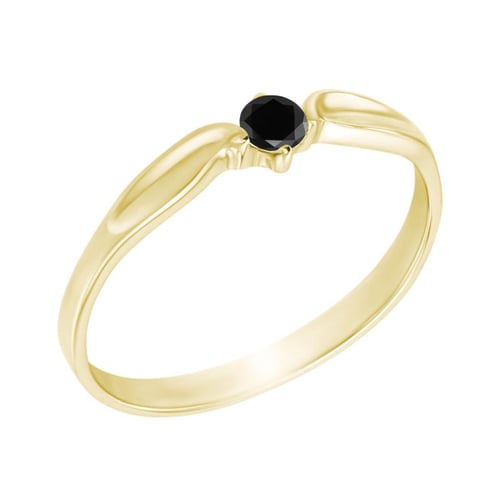Verlobungsring mit schwarzem Diamant Amrusha