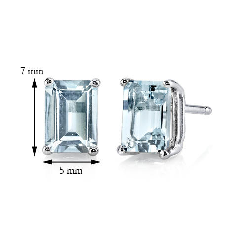 Ohrringe mit Aquamarin 12159