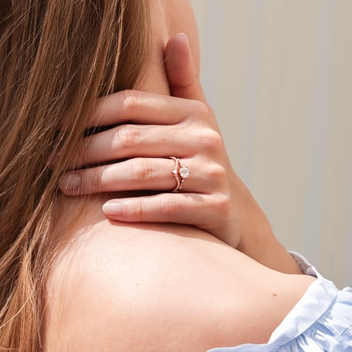 Eternityring in V-Form mit Lab Grown Diamanten Phineas