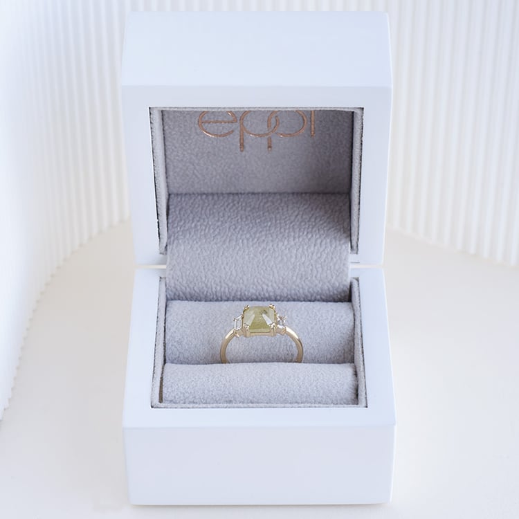 Ring mit gelbem Salt and Pepper Diamanten Yasmin 96411