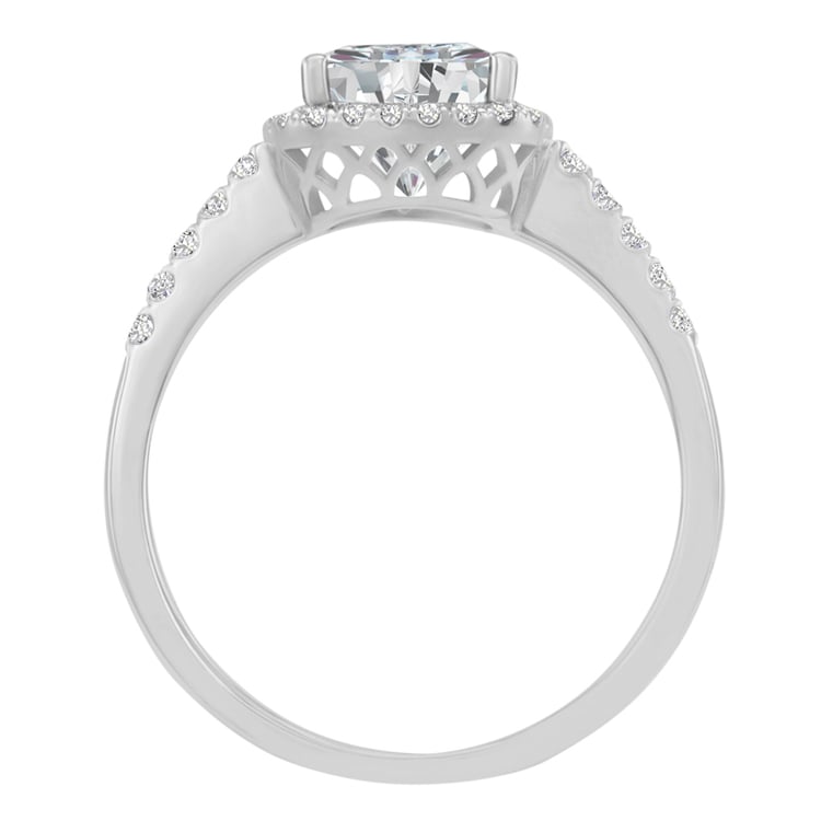 Goldener Verlobungsring mit Topas und Diamanten Azha 29490