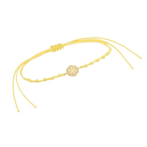 String Armband mit dem Yoga Symbol Flower of Life