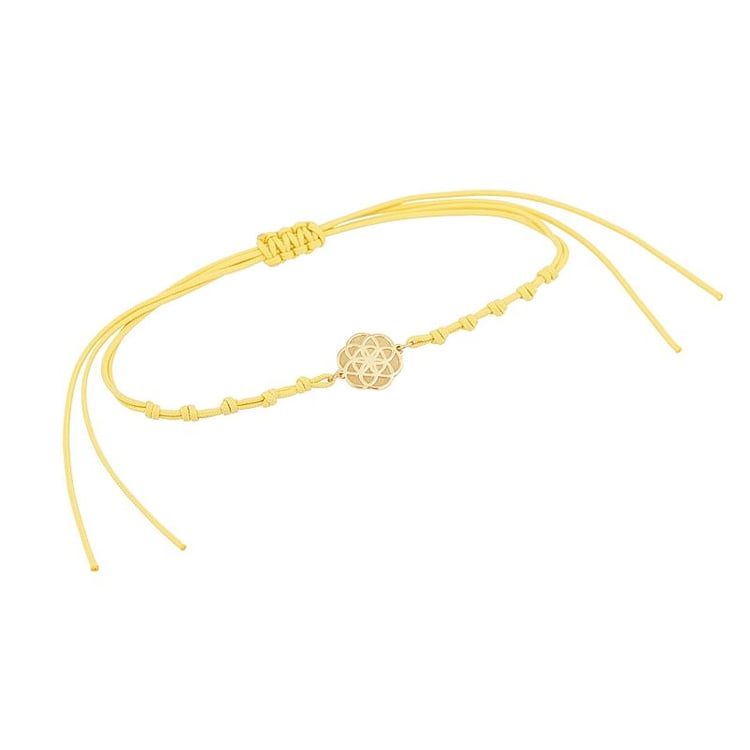 String Armband mit dem Yoga Symbol Flower of Life 132951
