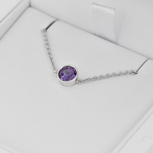 Armband aus Platin mit Amethyst Arleth