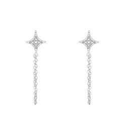 Originelle Ohrringe mit Diamant-Sternen Jonas