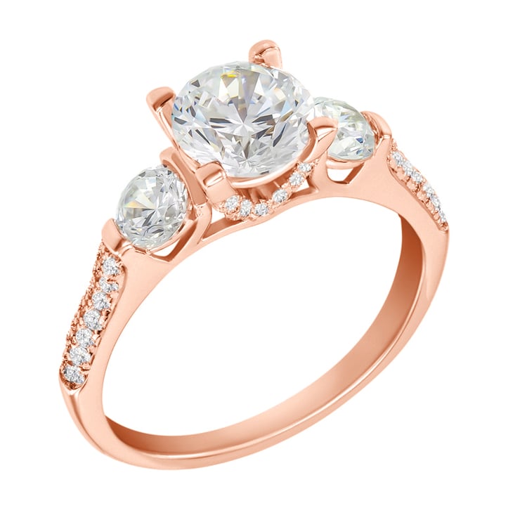 Glänzender Verlobungsring mit Lab Grown Diamanten Barann 76080