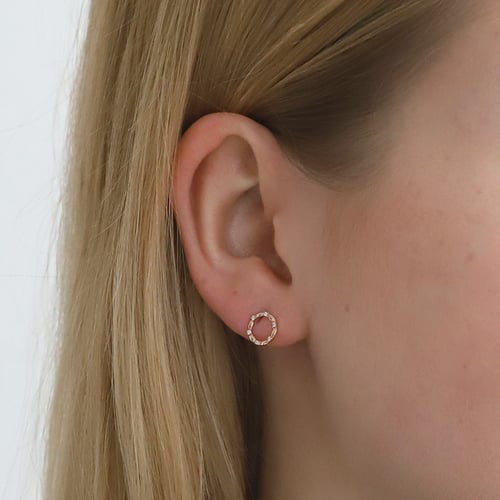 Goldene Karma Schmuckset mit Diamanten Lesley