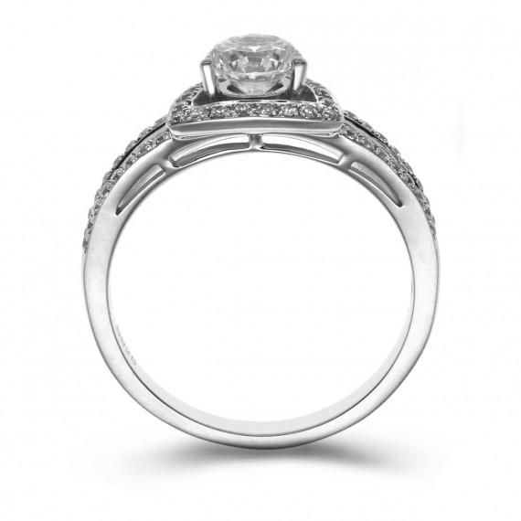 Platinring mit Diamanten 7917