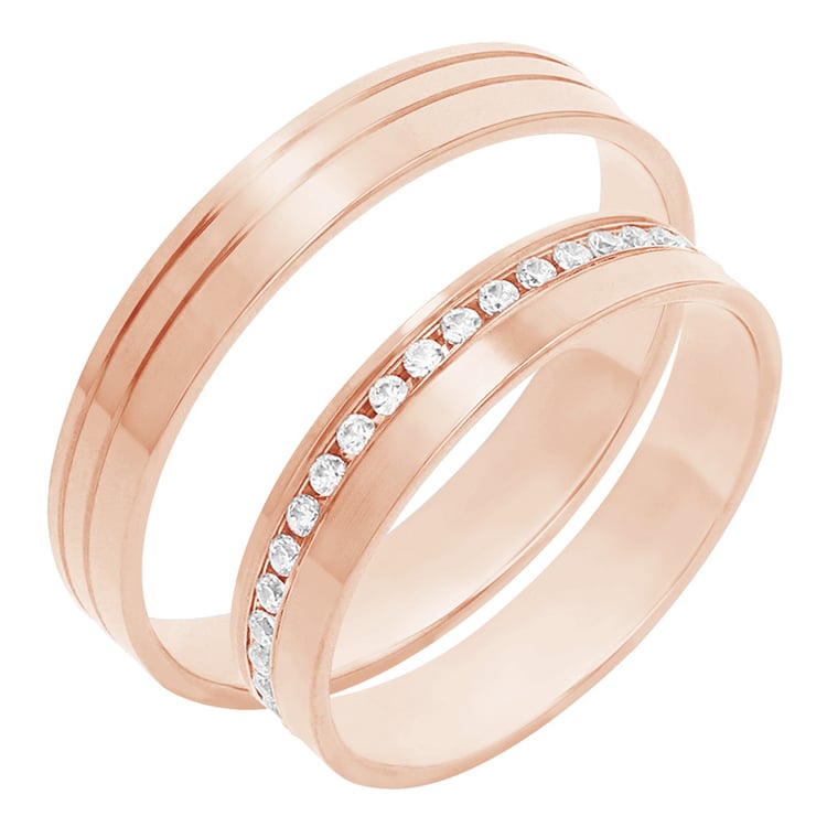 Zarte goldene Ringe mit Diamanten Mireia 80352