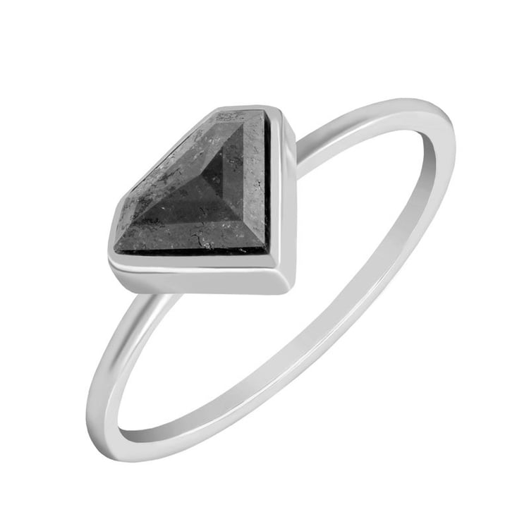 Goldring mit Salt and Pepper Diamant Vetries 34968