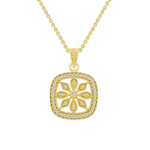 Anhänger mit Diamantblüte Alexisa