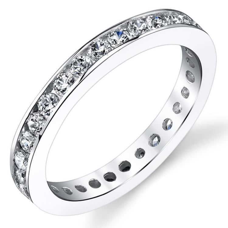 Silberner Memoire-Ring mit Zirkonia Urian