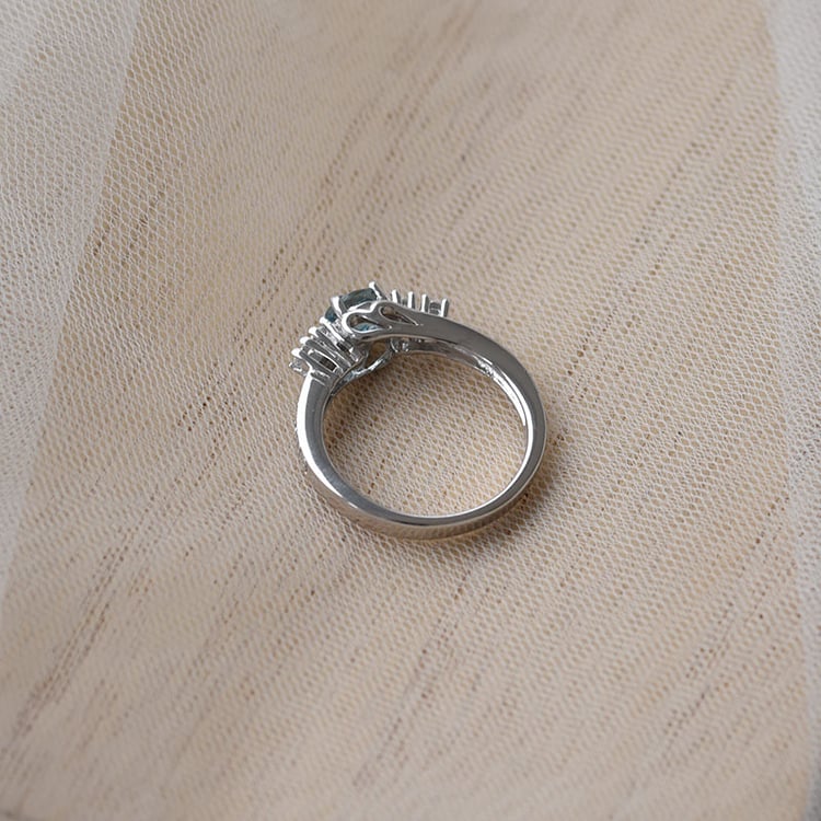 Romantischer Silberring mit London Topas Tereza 65549