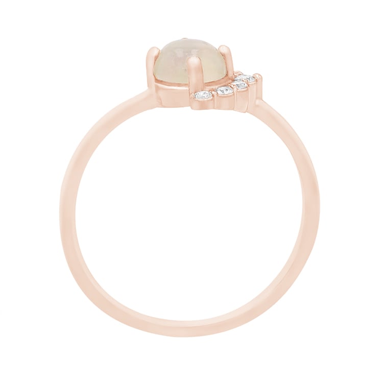 Goldener Ring mit Opal und Diamanten Ammiel 82609