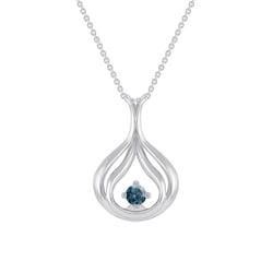 Elegante Goldkette mit blauem Diamanten Tommie