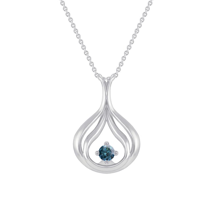 Elegante Goldkette mit blauem Diamanten Tommie