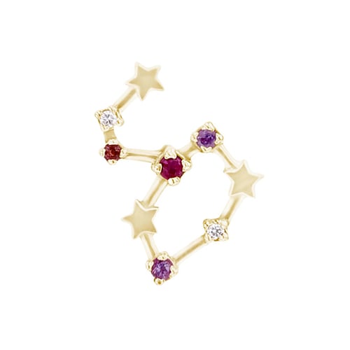 Ohrring mit Sternzeichen Leo