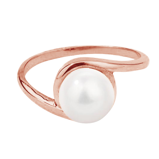 Ring aus Roségold mit Perle 79164