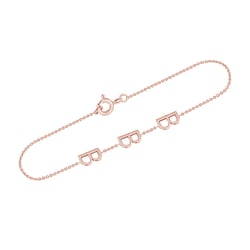 Armband mit 3 Buchstaben Ihrer Wahl Annika