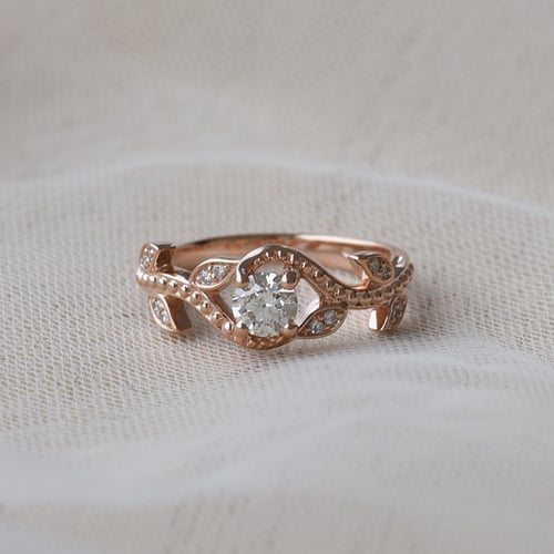 Vintage-Verlobungsring mit Diamanten Vindo
