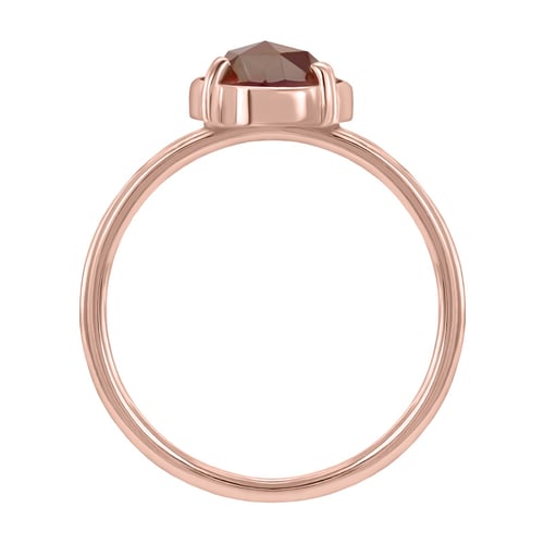 Goldener Ring mit Diamant im Rosenschliff Vertius