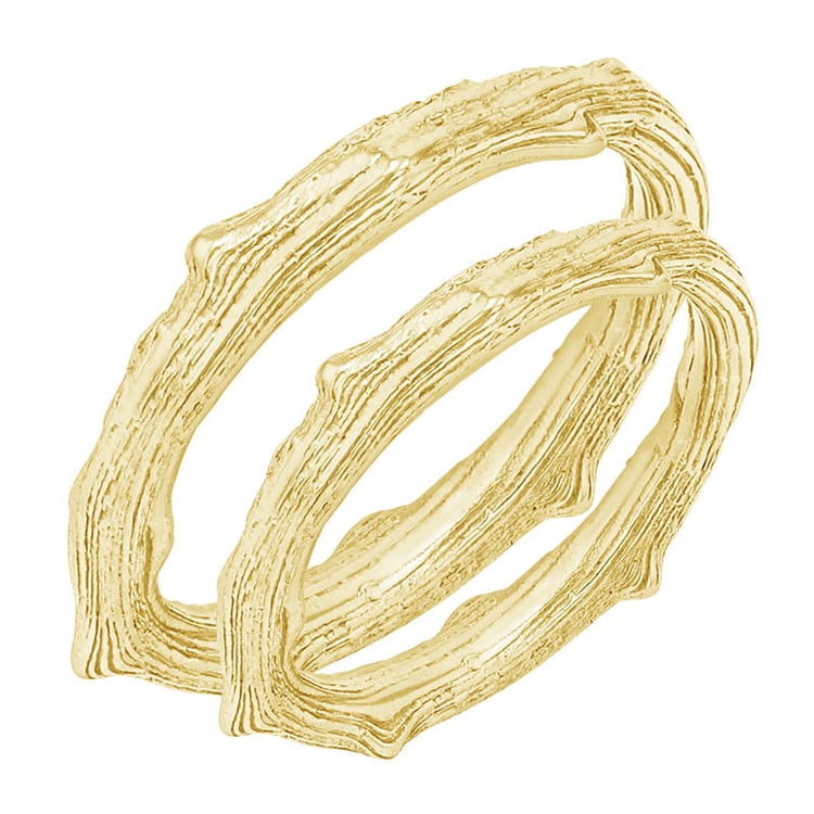 Eheringe in Form eines Zweigleins Valleia