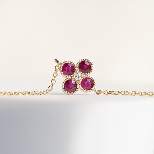 Rubinarmband mit Diamanten Reith