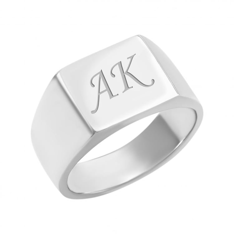 Silberner Herrenring