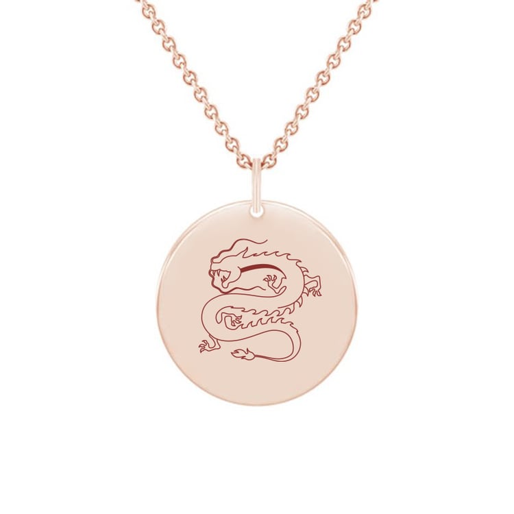 Silberner personalisierter Halskette mit chinesischem Tierkreiszeichen