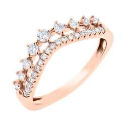 Doppelter Diamantring Hebe
