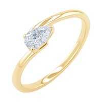 Unkonventioneller Verlobungsring mit einem Lab Grown Diamanten Hazel