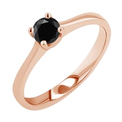 Verlobungsring mit schwarzem Diamant Lenal