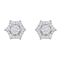 Ohrringe in Hexagonform mit Lab Grown Diamanten Shamil