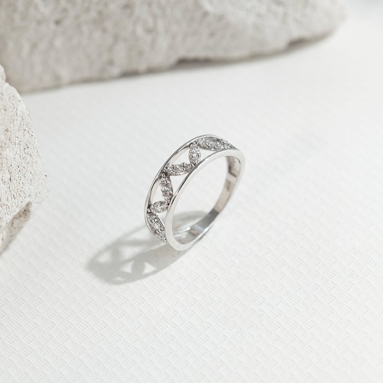 Atypischer Eternity-Ring mit Diamanten Borys 112187