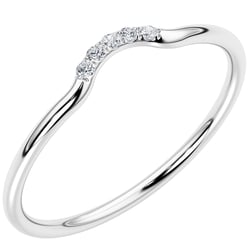 Diamantring mit rundem Ausschnitt Cole
