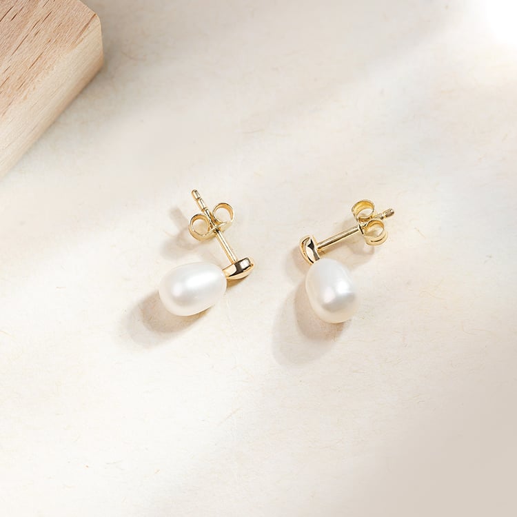 Elegante Perlenohrringe aus Gold Anne 157739