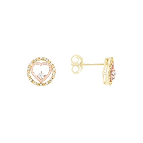 Romantische Ohrringe mit Diamanten Sofya
